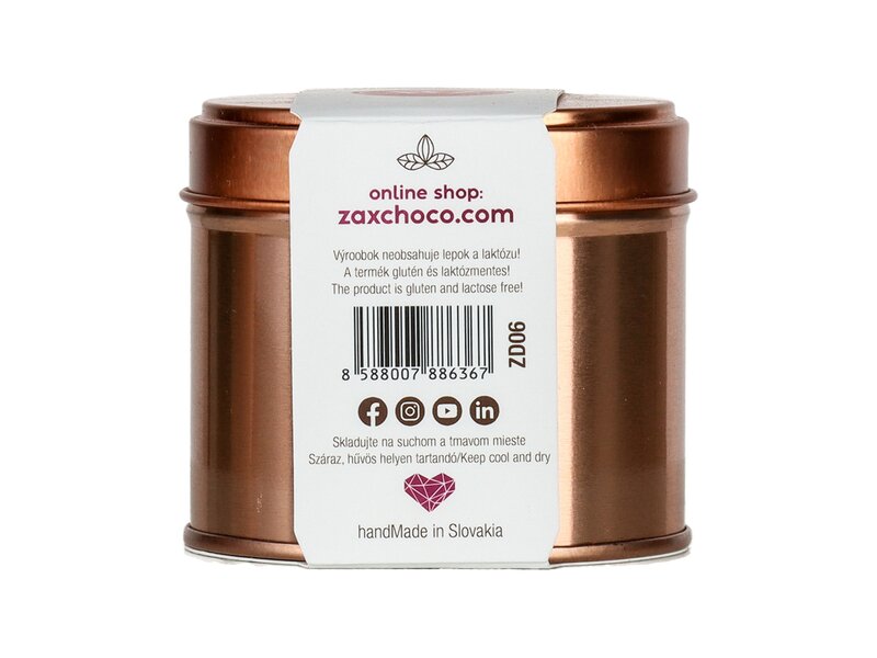 Zax Cukormentes manduladrazsé étcsokoládéban 130g