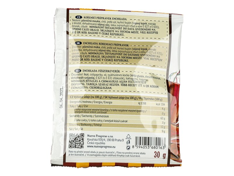 Nuevo Progreso Enchilada fűszer 30 g
