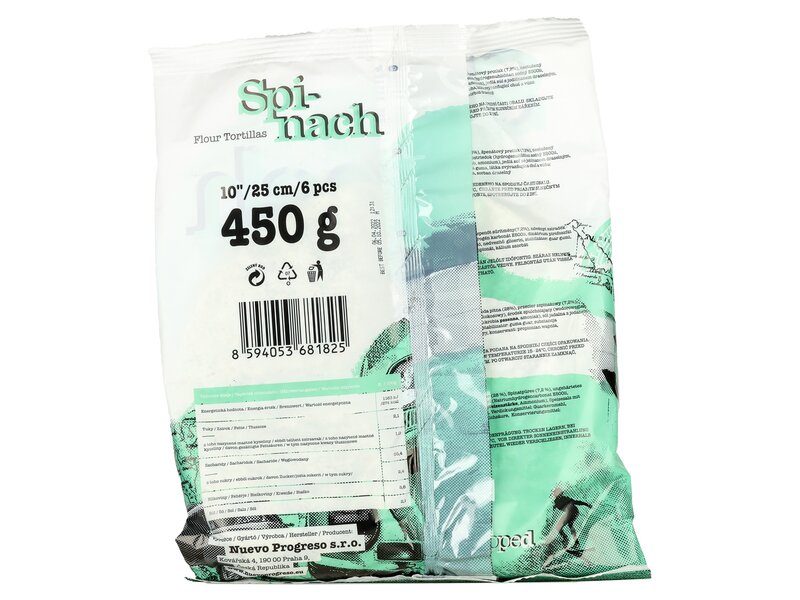 Nuevo Progreso Spinach Tortillas 450g