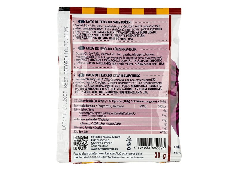 Tacos De Pescado mexikói chilis fűszerkeverék halakra 30 g