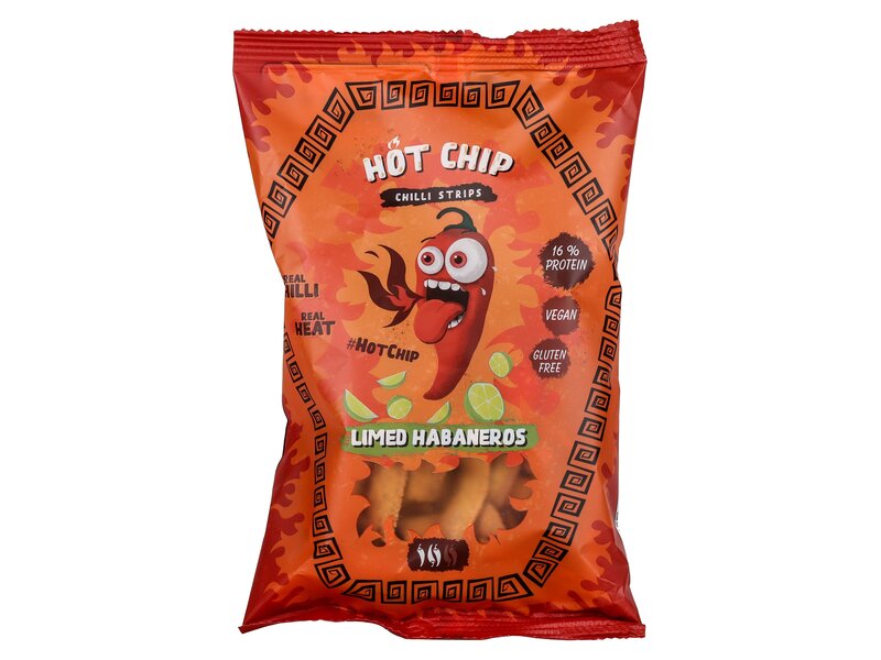 Hot Chip Chilli Strips Limed Habanero 80g
