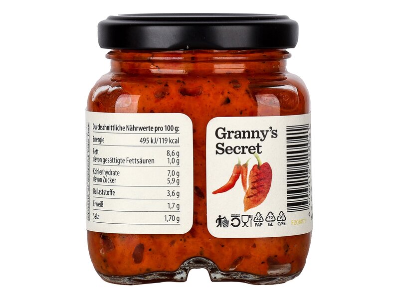 Granny's Secret chillis Ajvár 200g
