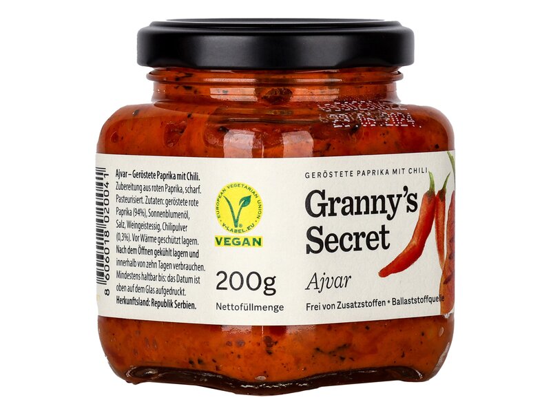 Granny's Secret chillis Ajvár 200g