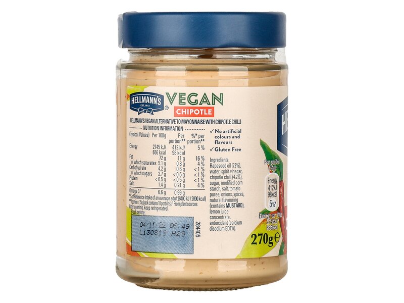 Hellmanns Vegan Mayo chipotle 270g