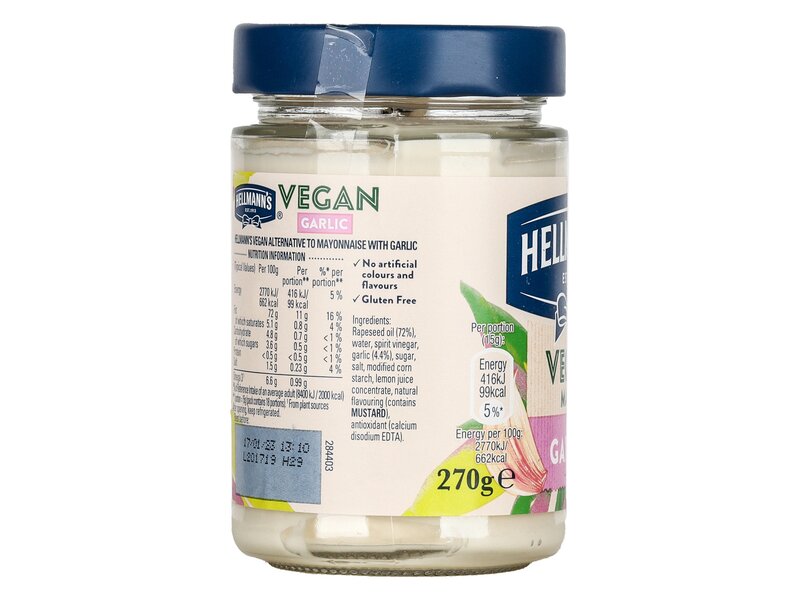 Hellmanns Vegan Mayo Garlic 270g