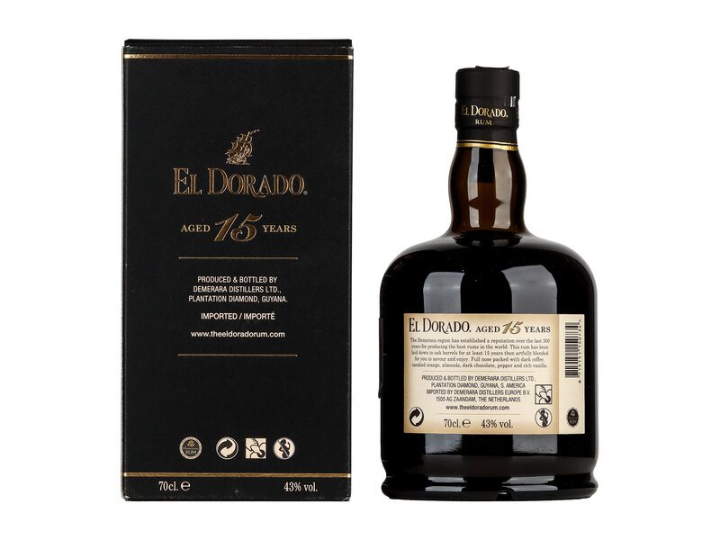 El Dorado 15 év Rum 0,7l