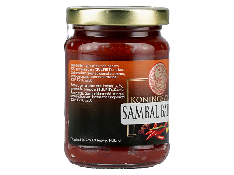 Koningsvogel Sambal Badjak 200gr