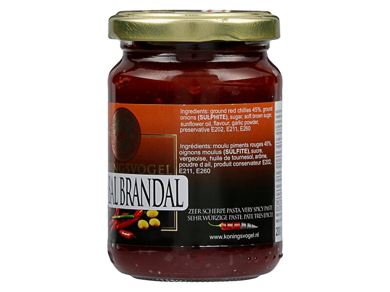 Koningsvogel Sambal Brandal 200g