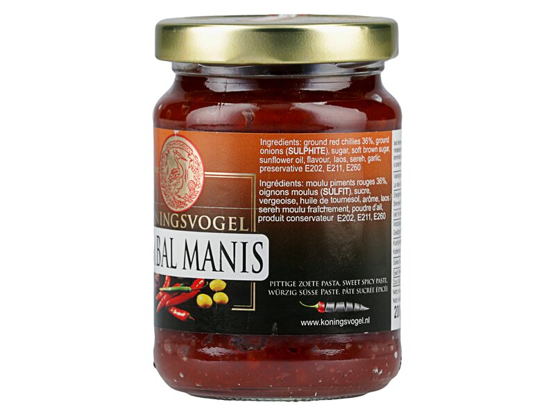 Koningsvogel Sambal Manis 200g