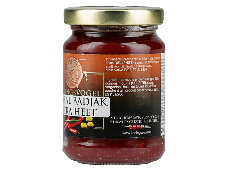 Koningsvogel Sambal BadjakExtraHeet 200g