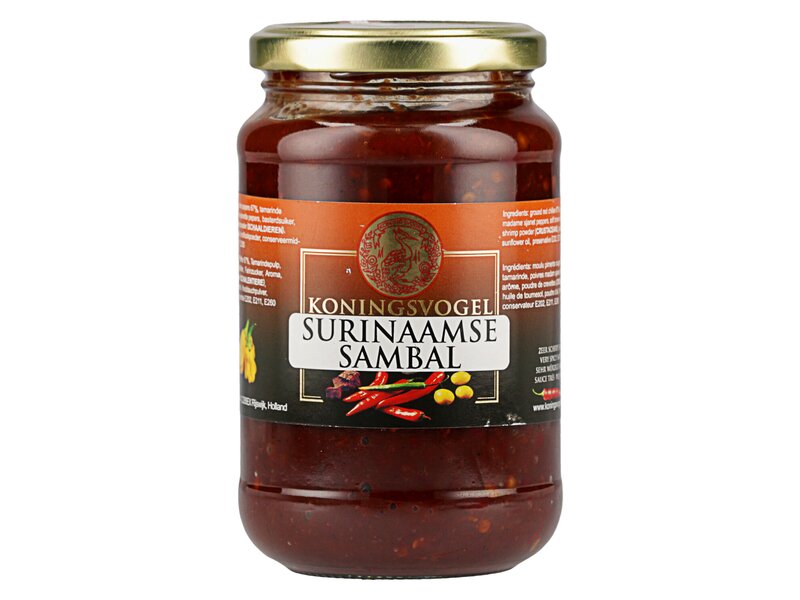 Koningsvogel Surinaamse Sambal 375g