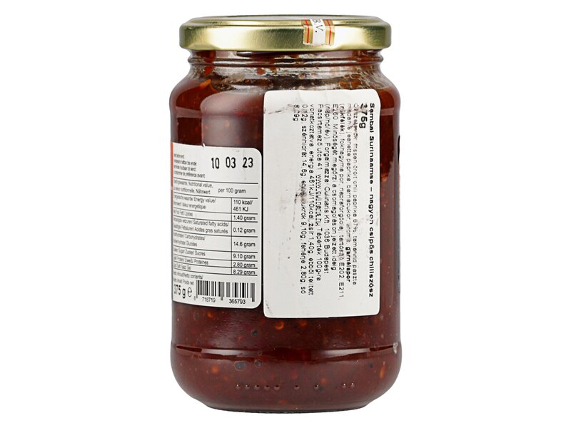 Koningsvogel Surinaamse Sambal 375g