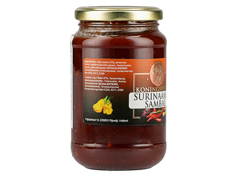 Koningsvogel Surinaamse Sambal 375g