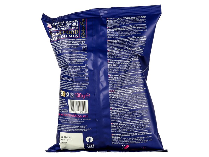 Kettle seasalt & balsamic vinegar 130g