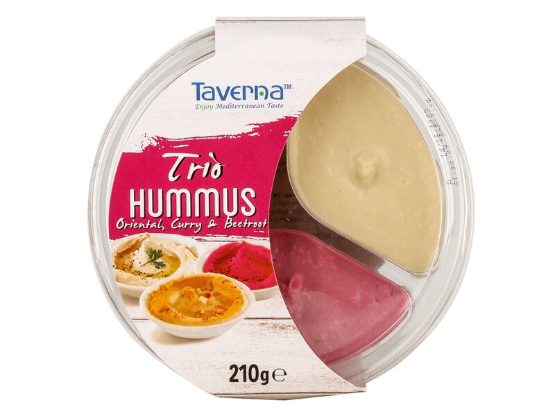 TAVERNA Hummus Trio Oriental/Curry /Cékla 210 g