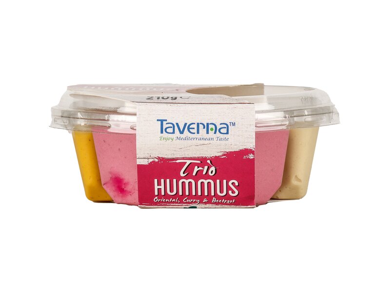 TAVERNA Hummus Trio Oriental/Curry /Cékla 210 g