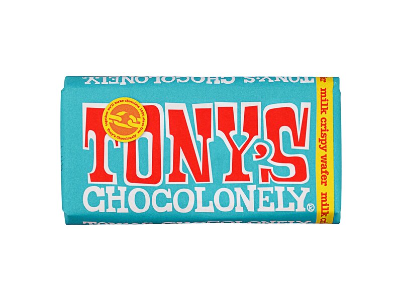 Tony's Chocolonely Milk Choc Crispy wafer 180g