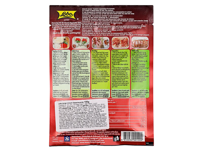Lobo Kimchi fűszerkeverék 100g