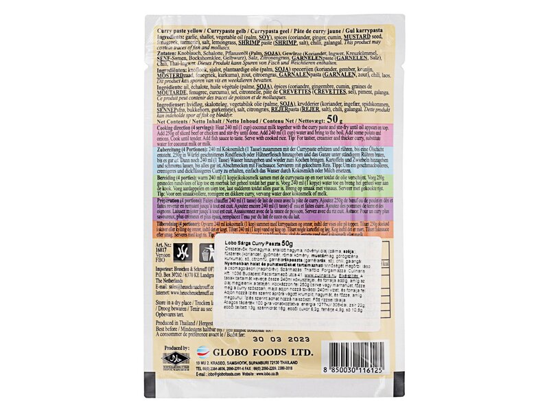 Lobo currypaste yellow 50g