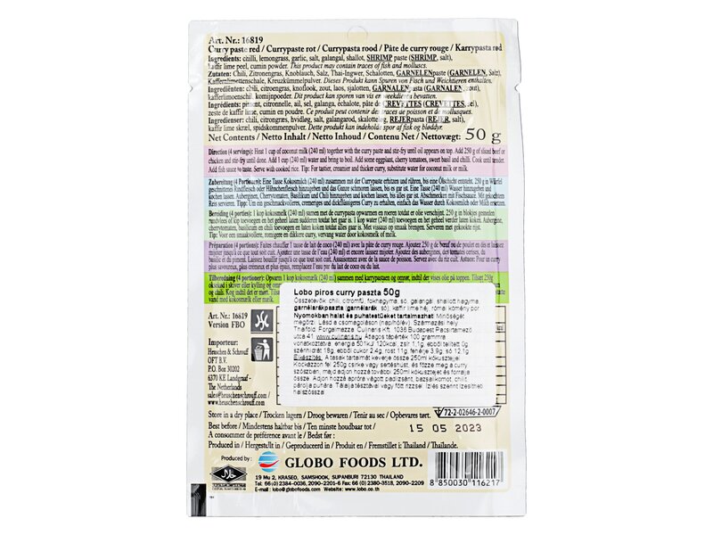 Lobo currypaste red 50g