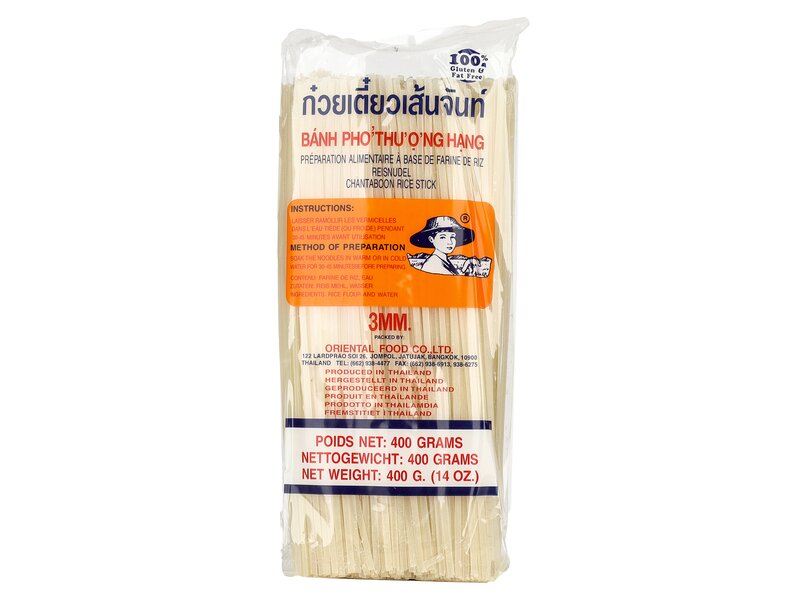 Oriental Food rizstészta 3mm 400g