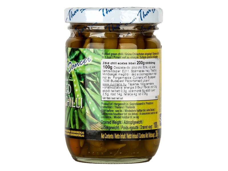 Thai Dancer Pácolt zöld chili 200g