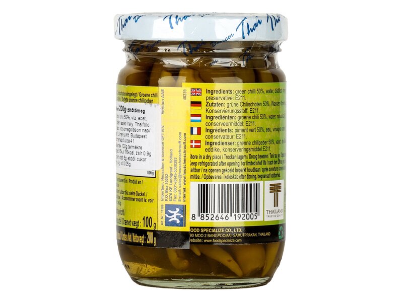 Thai Dancer Pácolt zöld chili 200g