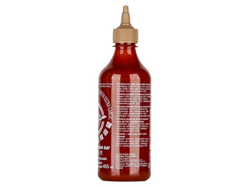 Sriracha Fokhagymás chilli szósz 455ml