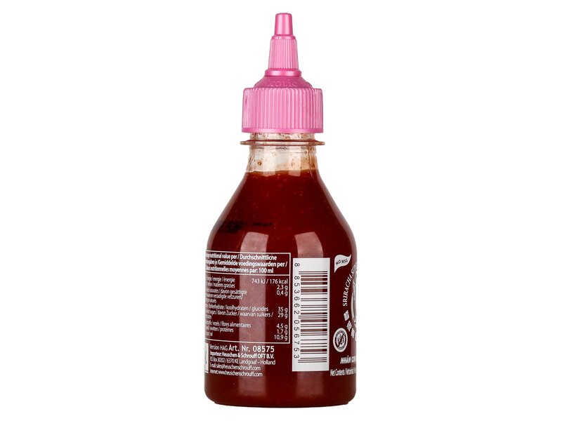 Sriracha Extra csípős chili szósz nátriumglutamát nélkül 200ml