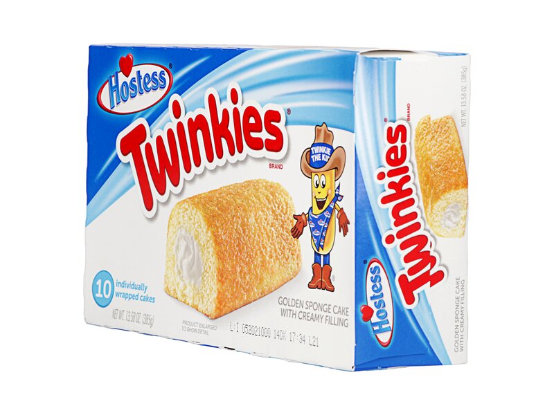 Hostess Twinkies Golden Sponge Cake Creamy Filling 385g