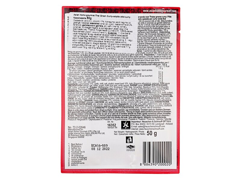 AHG Thai Green Curry 50 g