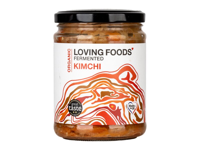 Loving Foods Bio Kimchi (savanyított káposzta és zöldségek chilivel, gyömbérrel) 475g