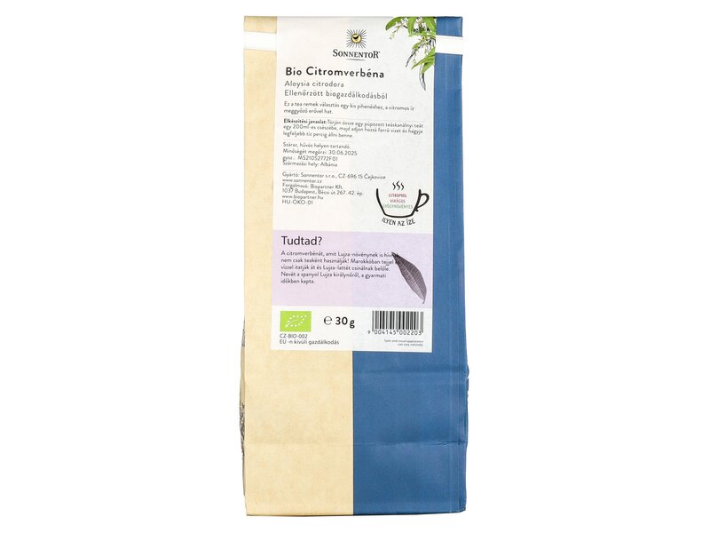 Sonnentor Bio Citromverbéna tea szálas 30g