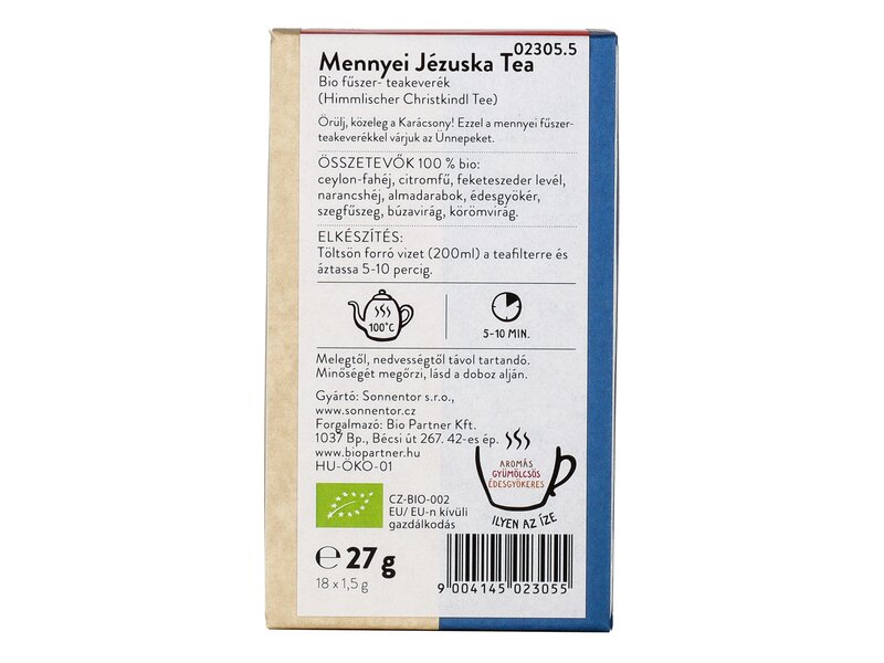 Sonnentor Bio Mennyei Jézuska tea - filteres 27g