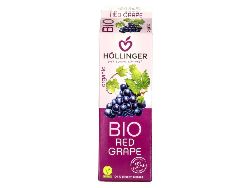Höllinger Bio Gyümölcsital Vörösszőlő 1L