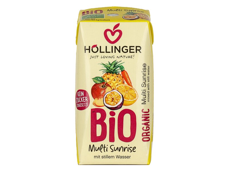Höllinger Bio Gyümölcsital Multi Sunrise 0,2L