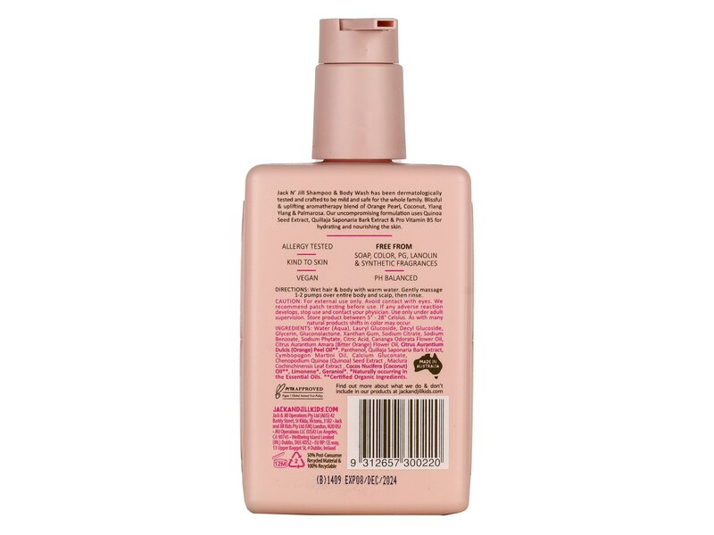 Jack n Jill Shampoo & Body wash 300ml