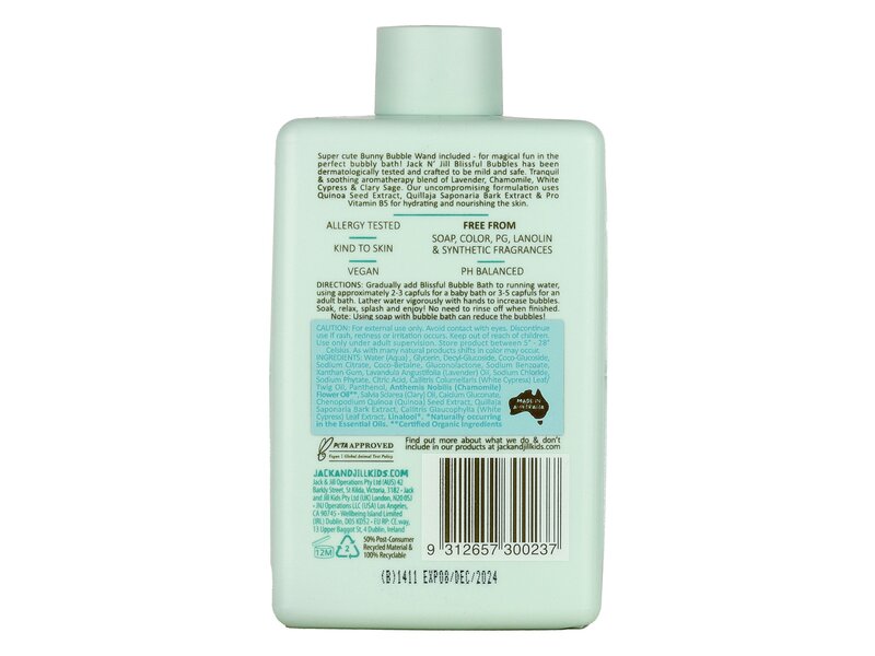 Jack n Jill Bissful Bubbles Bath 300ml