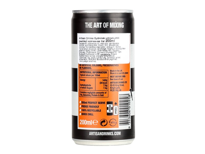 Artisan Drinks Fiery Ginger Beer 200ml Can