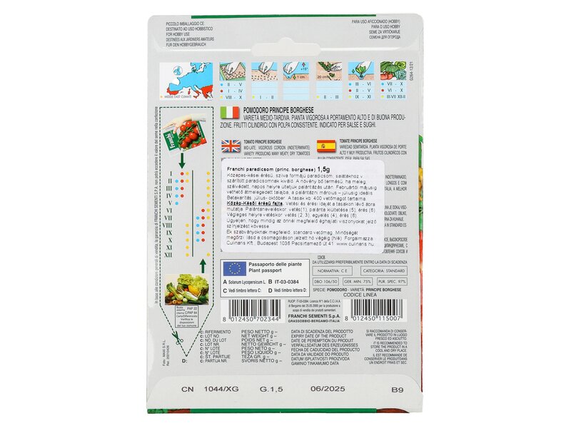 Franchi Paradicsom (principe borghese) vetőmag