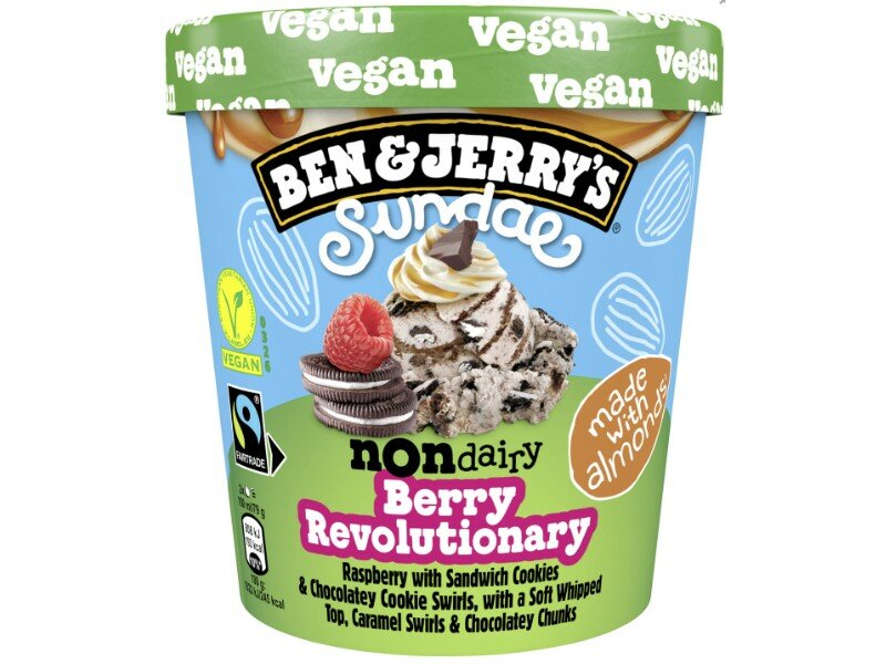Ben & Jerry's tejmentes, málnás-sütidarabos fagylalt Berry Revolutionary 427ml