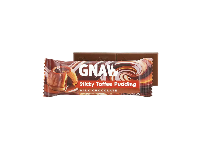 Gnaw Tejcsokoládé ropogós karamellel és datolyadarabokkal 35g