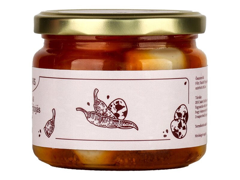 Hankó farm* Pácolt fürjtojás chili 275g