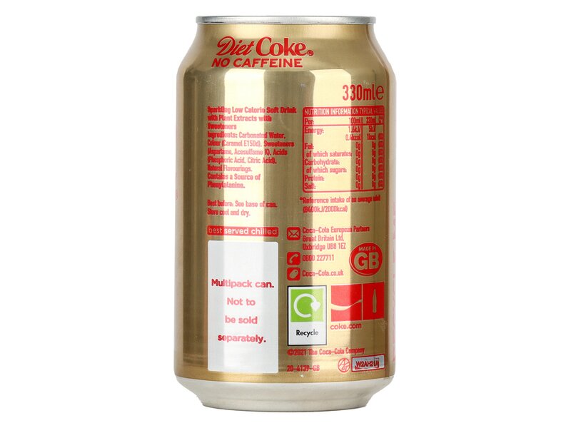 Coca Cola diet caffeine free doboz 330ml