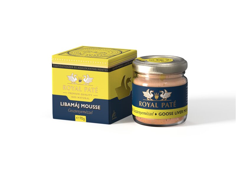 Royal Paté Prémium libamáj mousse gesztenyemézzel 70g
