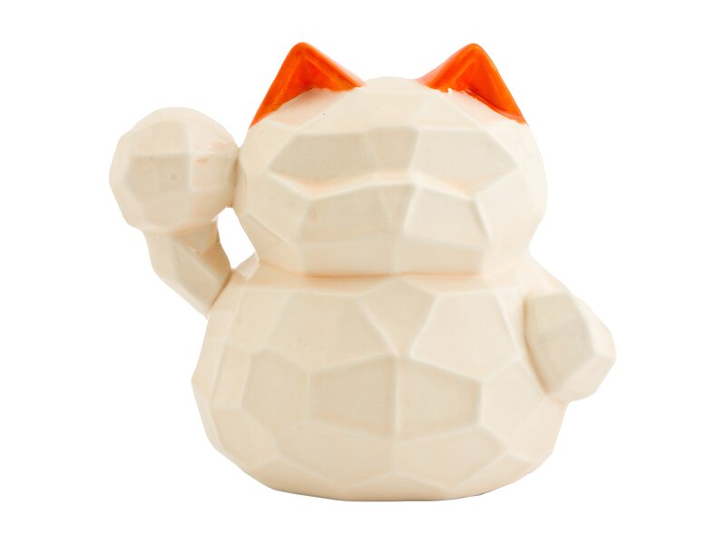 Lucky cat kerámia persely narancs db