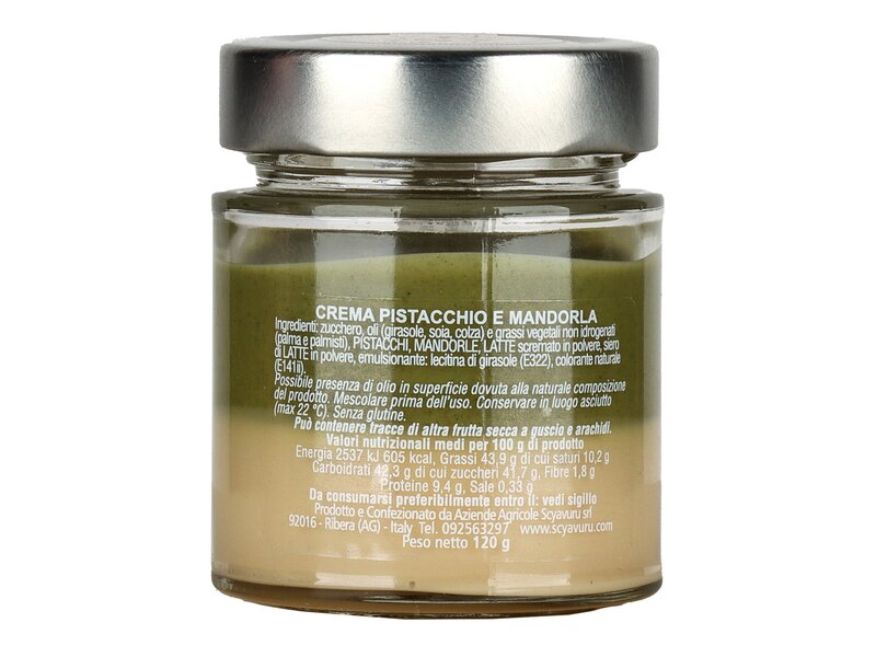 Scyavuru Crema al Pistacchio e Mandorla 120g