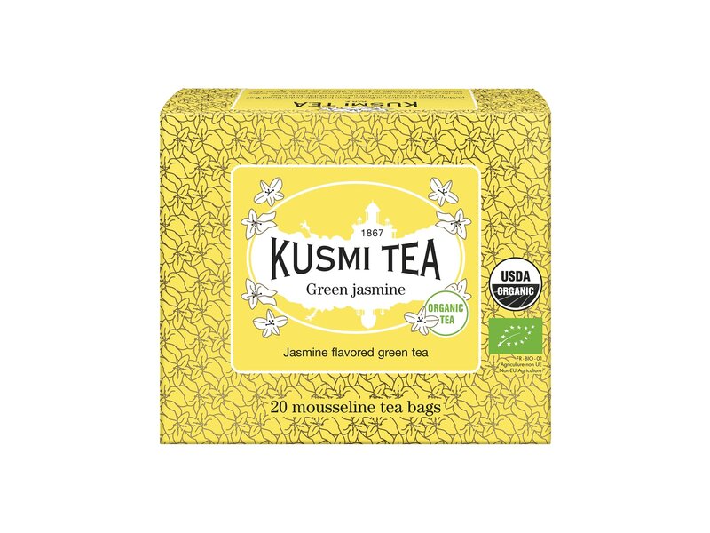 Kusmi Bio jázmin ízesítésű zöld tea 20 filter 40g