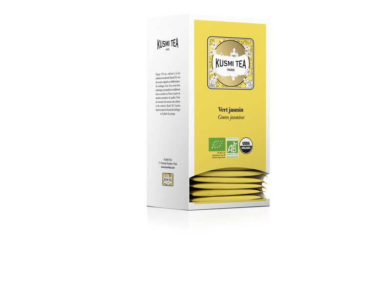 Kusmi Bio jázmin ízesítésű zöld tea 25 filter 50g